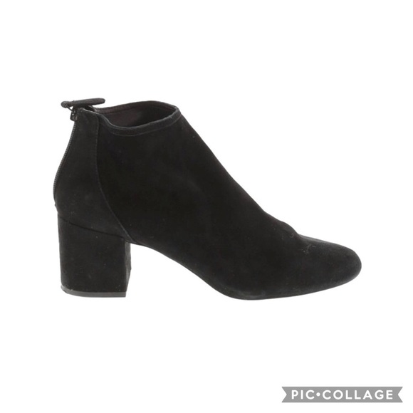 Cecelia New York Sueded Leather Chunky Ankle Boots